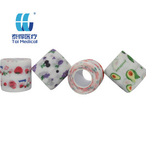 2.5CM * 4.5M Animal Cartoon Print Non-Woven Auto-Adhésif <span class=keywords><strong>Bandage</strong></span> Cohésif Sangle Doigt <span class=keywords><strong>Bandage</strong></span> - Product Image 4
