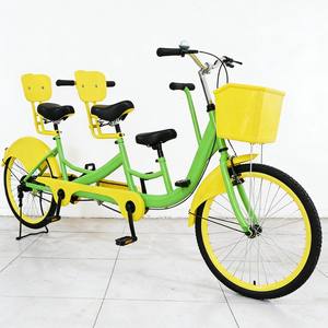 Vélo <span class=keywords><strong>tandem</strong></span> personnalisable en gros, vélo confortable à <span class=keywords><strong>trois</strong></span> <span class=keywords><strong>places</strong></span> pour les loisirs en plein air, les promenades dans les parcs, les sorties en famille - Product Image 4