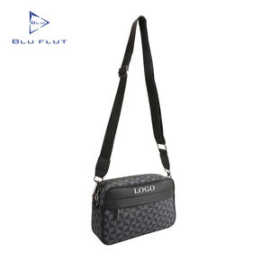 10 Uds. De bolsos de mensajero con logotipo personalizado de alta calidad, bolso de hombro de viaje personalizado de cuero, bolsos cruzados para teléfono para hombres - Product Image 3