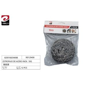 Mnj Stainless Steel Wire Wool 50G Scouring Pad For Kitchen Cleaning - Product Image 1