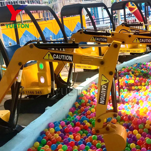 <span class=keywords><strong>Mini</strong></span> excavadora eléctrica Paseos para niños Parque de atracciones Juegos de juguete con fibra de vidrio y materiales metálicos - Product Image 5