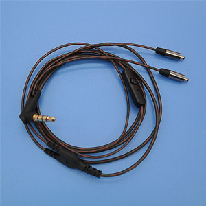 Audio <b>Cable</b> 3.5 Mm Male To Female With Inline Mic For Headphones Tpe Wire Nickel Plating Detachable Design - Product Image 1