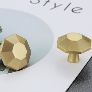 Tiny Lacquered Brass <strong>Drawer</strong> Pulls Brushed <strong>Antique</strong> Brass <strong>Knobs</strong> for Kitchen <strong>Small</strong> Cabinet Dresser <strong>Knobs</strong> - Product Image 2