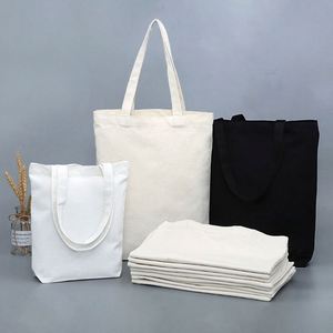 Sac en toile en gros, vente chaude, grande capacité, sac de shopping réutilisable en coton, sac de shopping en toile de coton vierge, sac fourre-tout - Product Image 3