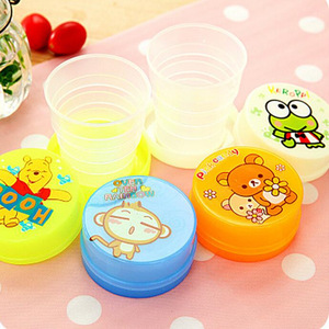 Telescopic Cup Portable <b>Foldable</b> Drinking Cup Plastic Collapsible Travel <b>Water</b> <b>Bottle</b> With Lid For Outdoor Sports - Product Image 1