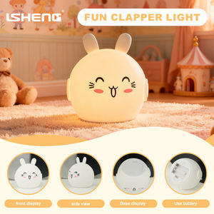 Mignon Souriant <span class=keywords><strong>Lapin</strong></span> Induction Lampes Capteur Contrô<span class=keywords><strong>le</strong></span> Rechargeable Dimmable Design Moderne En Caoutchouc Veilleuse Cadeau - Product Image 5