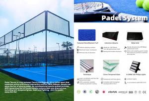 Sports Paddle Court Tennis Extérieur Panoramique Padel Courts <span class=keywords><strong>AVG</strong></span> Fournisseur - Product Image 2