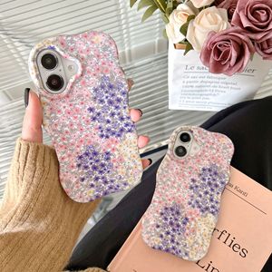 Spring fresh floral pattern phone case for <b>iPhone</b> 16 Pro Max, also compatible with for <b>iPhone</b> 17, 15/14, two-in-one shockproof - Product Image 1