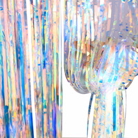 Nouveau rideau de pluie fête d'anniversaire atmosphère Arrangement noël mariage célébration haute qualité gland frange garniture dentelle ruban