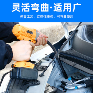Fuxin Electric Wrench Flexible Shaft 1/2 In 25 Cm Industrial Grade Black Oxide Automotive Repair Tool Steel <b>Extension</b> Rod - Product Image 4