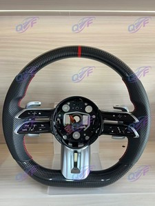 Volante Deportivo W223 de Cuero y Fibra de Carbono para <span class=keywords><strong>Mercedes</strong></span>-<span class=keywords><strong>Benz</strong></span> AMG W222 W253 W213 W206 W463 - Product Image 5