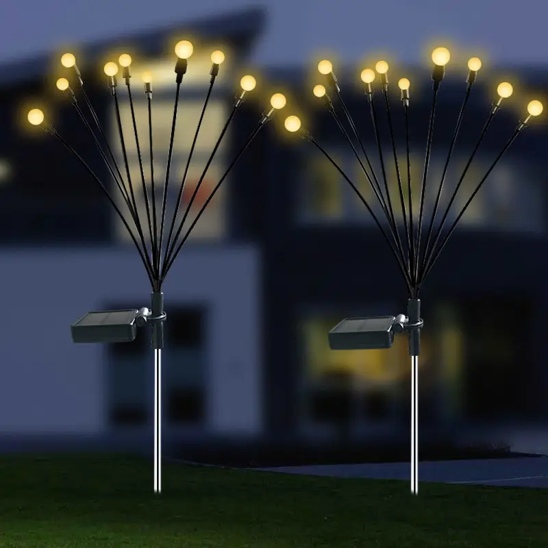 Lampu rumput tenaga surya penjualan laris dekorasi lampu jalan luar ruangan tahan air lampu kunang-kunang Led taman dengan harga pabrik
