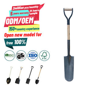 พลั่วเหล็กพร้อมที่จับสำหรับทำสวนการเกษตร - Product Image 2