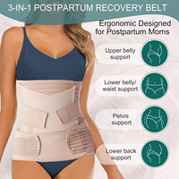 Faja de Soporte Abdominal Multiusos para Maternidad y Posparto, 3 en 1, Faja Postparto para Vientre y Cintura