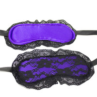 Masque et ensemble de restraints unisexe en dentelle de soie noire pour jeux de couple adultes, équipement BDSM, restraints Dominatrix, vente en gros