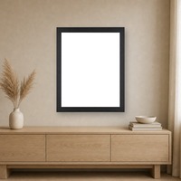 Bingkai Foto PS Hitam Modern 16x20 Ramah Lingkungan, Bingkai Foto Dinding Polistirena, Grosir Bingkai Poster Klasik untuk Dekorasi Rumah