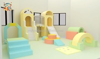 Wejoy enfants intérieur vilain château enfant en bas âge jeu doux aire de jeux équipement enfants jeux toboggan équipement de terrain de jeu intérieur à vendre