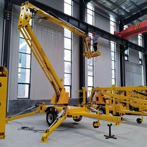 CHERRY picker ลิฟต์บูมลิฟท์แพลตฟอร์มการทำงานทางอากาศรถพ่วงประกบแขนยืดหดได้ - Product Image 5