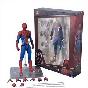 Nouveaux Jouets Mafex 001 Peter Parker Incroyable Spider-Man Anime Figurine CT <span class=keywords><strong>Spiderman</strong></span> En PVC Andrew pour Garfield - Product Image 1
