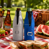 12oz Style classique néoprène étanche pliable bouteille sac isotherme panneau solaire ouvre-bière pour canettes de refroidissement Design de panier élégant