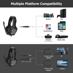 <span class=keywords><strong>ONIKUMA</strong></span> Auriculares Gaming de Camuflaje Stereo <span class=keywords><strong>K20</strong></span>. Auriculares con microfono con 3.5 mm Jack multiplataforma para Streaming - Product Image 4