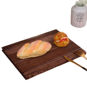 Wooden Book Shaped Cutting Board <b>Set</b> With Base Double Sided For Kitchen Home Decoration Rectangle Wood Material Cao County - Product Image 5