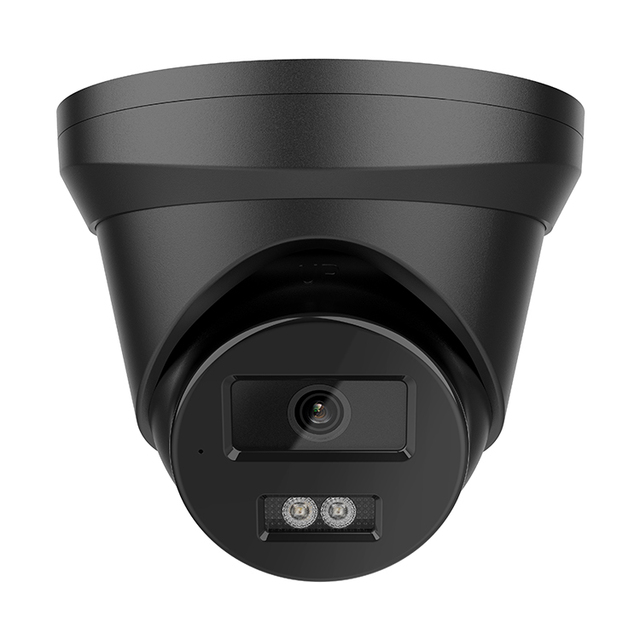 Black Hik Original 4MP 8MP 4K Strobe Light and Audio Alarm Smart Hybrid Light ColorVu Acusense Outdoor Network PoE IP Camera