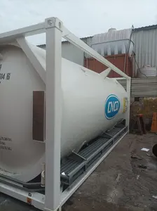 Kullanılan Tank konteyner 20ft kriyojenik sıvı Lox/Lin/Lar/Lng Iso Tank konteyner