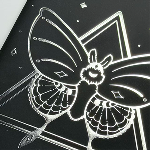 Quaderno Estetico in Pelle PU con Copertina Rigida, Stampa Farfalle, Design Cielo Stellato, Pagine a Righe, Regalo per Scuola e <span class=keywords><strong>Ufficio</strong></span> - Product Image 2