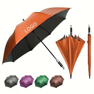 Parapluie publicitaire moderne pliable en 3 sections, écologique, avec logo personnalisé, en tissu pongé 190T, manche en plastique, 8 baleines - Product Image 2