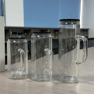 Vaso de vidrio borosilicato de doble pared con orificio en la parte inferior, tipo globo de nieve, de 25 oz, 20 oz y 16 oz. - Product Image 6