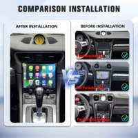 Autoradio Android 8,4 pouces à écran tactile, 4G WiFi, CarPlay sans fil, lecteur multimédia DSP, navigation GPS, processeur 8 cœurs pour
