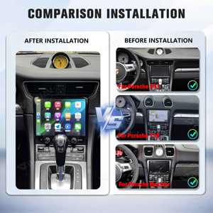 Autoradio Android avec écran tactile de 8,4 pouces, 4G WIFI, Carplay, lecteur multimédia, navigation GPS pour Porsche 911/718/Boxster 2012-2022 - Product Image 2