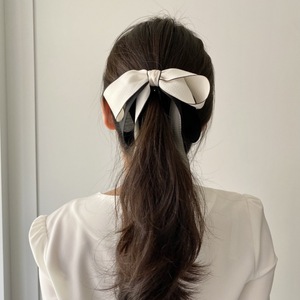 Phụ Nữ Cao Cấp Phụ Kiện Tóc Dễ Thương Tươi Voan Bow Kẹp Tóc Top Ponytail Chủ Grips Thanh Lịch Chuối Kẹp Tóc - Product Image 4
