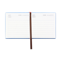 Carnet de planification quotidienne portable, petit format, couverture rigide en PU avec emplacement pour stylo et marque-page en ruban, bloc-notes de poche pour étudiants et bureau