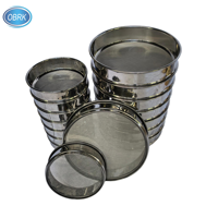 Ensemble de tamis d'essai ASTM E11 en acier inoxydable 200 mm 20 mm-4,75 mm pour laboratoire de béton