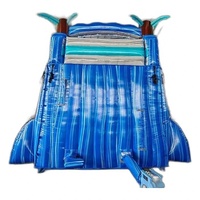Tobogán Acuático Inflable Cayman Crush de 18 pies, Doble Carril, Uso Comercial, Material de PVC para Exteriores