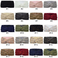 Bandeaux de sport tricotés d'hiver tendance pour femmes et filles, couvre-oreilles chauds, bandeaux extensibles doublés polaire, accessoires pour cheveux