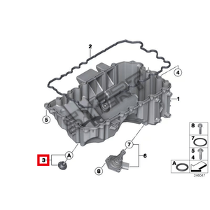 Steker penguras oli suku cadang mesin otomatis kualitas tinggi 11137605018 untuk BMW 228i 320i 328i 428i 528i 2.0L - Product Image 2