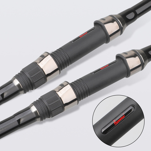 คันเบ็ดคาร์บอนไฟเบอร์แบบกำหนดเอง 3.9 เมตร 3 ท่อน รองรับน้ำหนัก 4.0 ปอนด์ สำหรับตีเหยื่อ<span class=keywords><strong>ระยะ</strong></span>ไกลพิเศษ รับน้ำหนักตะกั่วหนักได้ - Product Image 5