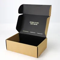 Caixa de Papelão Ondulado e-Flauta Kraft Personalizada, Caixa Grande de Envio