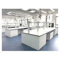 Postes de travail de laboratoire chimique de haute qualité, banc mural de laboratoire, table de laboratoire en acier