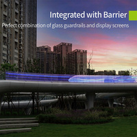 VORTEX 1500x1200 Высокопрозрачный водонепроницаемый светодиодный видеоэкран IP66 для рекламы в торговых точках и лифтах (для использования внутри и снаружи помещений)
