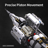 Station spatiale avec lumière, 2859 pièces, blocs de construction, jouet pour garçons, cadeau, ensemble de blocs de construction éducatifs, modèle de jouet