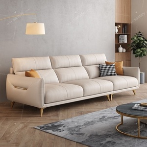 Elegante Divano Letto per Soggiorno e Appartamento, Divano Componibile Moderno con Legno Massello e Tessuto, Durevole e Confortevole - Product Image 2