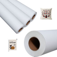 Papier d'impression à séchage rapide 29gsm44\"1500m Papier de transfert thermique de haute qualité Prix bas Vente directe d'usine Papier de sublimation