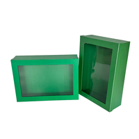 Caja de Regalo Magnética de Lujo con Ventana Transparente, Empaque Personalizado para Productos, Exhibición a Bajo Precio, Caja de Papel de Alta Calidad con Relieve