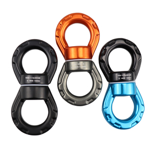 Custom Swing Device 6082 30KN Aluminum Alloy Swing Device Swivel Carabiner For Outdoor