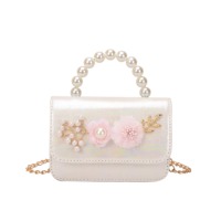 Sacs pour enfants pas chers, sac à main princesse tendance avec perles, sac à bandoulière mignon pour petite fille, vente en gros mixte