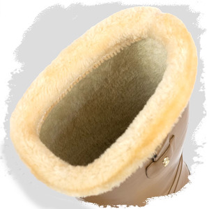 <span class=keywords><strong>Botas</strong></span> de <span class=keywords><strong>lluvia</strong></span> antideslizantes impermeables cálidas de Invierno para <span class=keywords><strong>mujer</strong></span>, modelo alto de moda, <span class=keywords><strong>botas</strong></span> de <span class=keywords><strong>nieve</strong></span> para exteriores, zapatos de <span class=keywords><strong>lluvia</strong></span> térmicos al por mayor de piel - Product Image 3